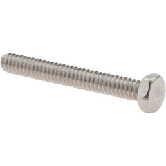 Value Collection - #10-24 UNC, 1-1/2" Length Under Head Hex Drive Machine Screw - Hex Head, Grade 18-8 Stainless Steel, Uncoated, Without Washer - Apex Tool & Supply