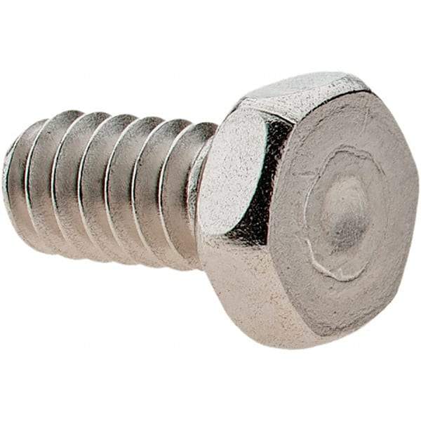 Value Collection - #10-24 UNC, 3/8" Length Under Head Hex Drive Machine Screw - Hex Head, Grade 18-8 Stainless Steel, Uncoated, Without Washer - Apex Tool & Supply