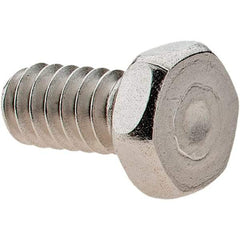 Value Collection - #10-24 UNC, 3/8" Length Under Head Hex Drive Machine Screw - Hex Head, Grade 18-8 Stainless Steel, Uncoated, Without Washer - Apex Tool & Supply