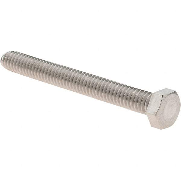 Value Collection - #8-32 UNC, 1-1/2" Length Under Head Hex Drive Machine Screw - Hex Head, Grade 18-8 Stainless Steel, Uncoated, Without Washer - Apex Tool & Supply