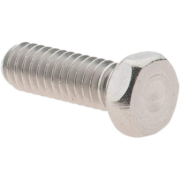 Value Collection - #8-32 UNC, 1/2" Length Under Head Hex Drive Machine Screw - Hex Head, Grade 18-8 Stainless Steel, Uncoated, Without Washer - Apex Tool & Supply