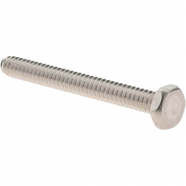 Value Collection - #6-32 UNC, 1-1/4" Length Under Head Hex Drive Machine Screw - Hex Head, Grade 18-8 Stainless Steel, Uncoated, Without Washer - Apex Tool & Supply