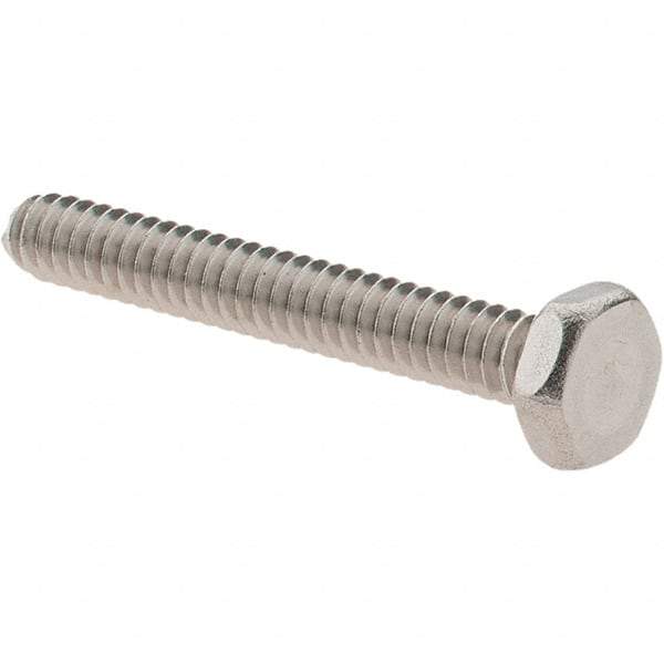 Value Collection - #6-32 UNC, 1" Length Under Head Hex Drive Machine Screw - Hex Head, Grade 18-8 Stainless Steel, Uncoated, Without Washer - Apex Tool & Supply