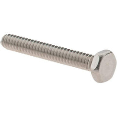 Value Collection - #6-32 UNC, 1" Length Under Head Hex Drive Machine Screw - Hex Head, Grade 18-8 Stainless Steel, Uncoated, Without Washer - Apex Tool & Supply