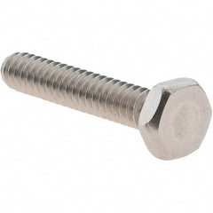 Value Collection - #6-32 UNC, 3/4" Length Under Head Hex Drive Machine Screw - Hex Head, Grade 18-8 Stainless Steel, Uncoated, Without Washer - Apex Tool & Supply