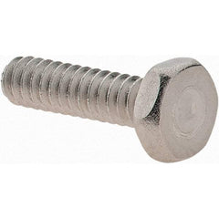 Value Collection - #6-32 UNC, 1/2" Length Under Head Hex Drive Machine Screw - Hex Head, Grade 18-8 Stainless Steel, Uncoated, Without Washer - Apex Tool & Supply