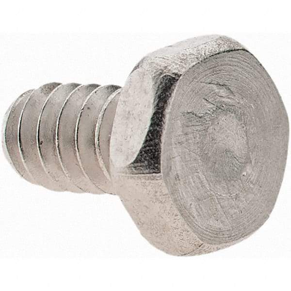 Value Collection - #6-32 UNC, 1/4" Length Under Head Hex Drive Machine Screw - Hex Head, Grade 18-8 Stainless Steel, Uncoated, Without Washer - Apex Tool & Supply