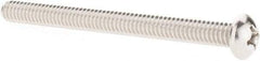 Value Collection - 1/4-20 UNC, 3" Length Under Head Phillips Drive Machine Screw - Round Head, Grade 18-8 Stainless Steel, Uncoated, Without Washer - Apex Tool & Supply