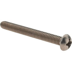 Value Collection - #12-24 UNC, 2" Length Under Head Phillips Drive Machine Screw - Round Head, Grade 18-8 Stainless Steel, Uncoated, Without Washer - Apex Tool & Supply