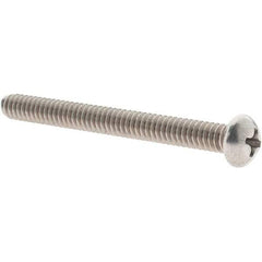 Value Collection - #10-24 UNC, 2" Length Under Head Phillips Drive Machine Screw - Round Head, Grade 18-8 Stainless Steel, Uncoated, Without Washer - Apex Tool & Supply