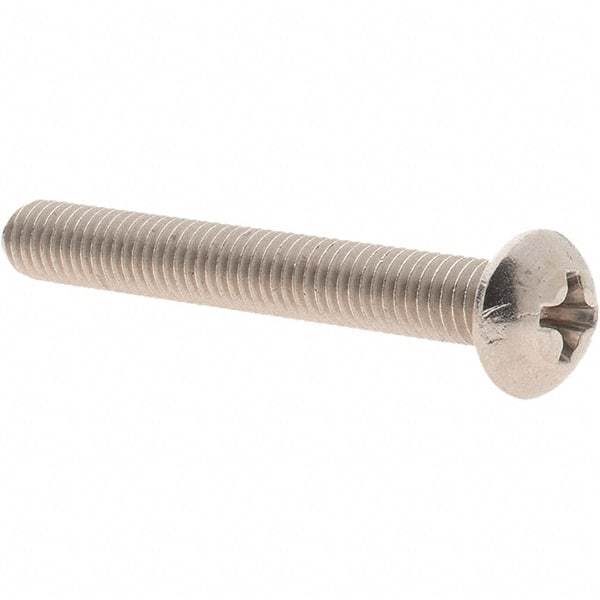 Value Collection - #10-32 UNF, 1-1/2" Length Under Head Phillips Drive Machine Screw - Round Head, Grade 18-8 Stainless Steel, Uncoated, Without Washer - Apex Tool & Supply
