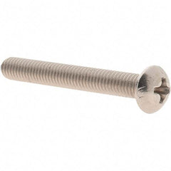 Value Collection - #10-32 UNF, 1-1/2" Length Under Head Phillips Drive Machine Screw - Round Head, Grade 18-8 Stainless Steel, Uncoated, Without Washer - Apex Tool & Supply