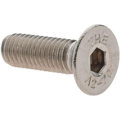 Value Collection - M5x0.80 Metric Coarse Hex Socket Drive, 90° Flat Screw - Grade 18-8 Stainless Steel, Fully Threaded, 16mm OAL - Apex Tool & Supply