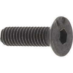 Value Collection - M3x0.50 Metric Coarse Hex Socket Drive, 90° Flat Screw - Grade 12.9 Alloy Steel, Black Oxide Finish, Fully Threaded, 10mm OAL - Apex Tool & Supply