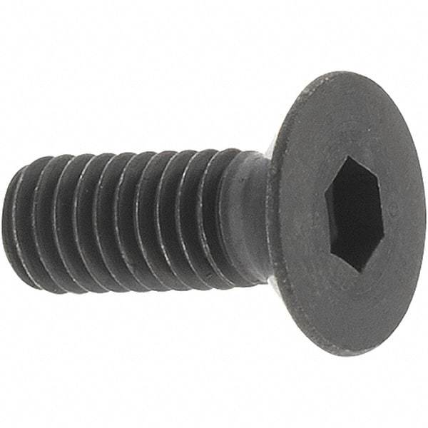 Value Collection - M3x0.50 Metric Coarse Hex Socket Drive, 90° Flat Screw - Grade 12.9 Alloy Steel, Black Oxide Finish, Fully Threaded, 8mm OAL - Apex Tool & Supply
