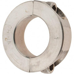 Value Collection - 1" Bore, Stainless Steel, Two Piece Shaft Collar - 1-3/4" Outside Diam, 1/2" Wide - Apex Tool & Supply