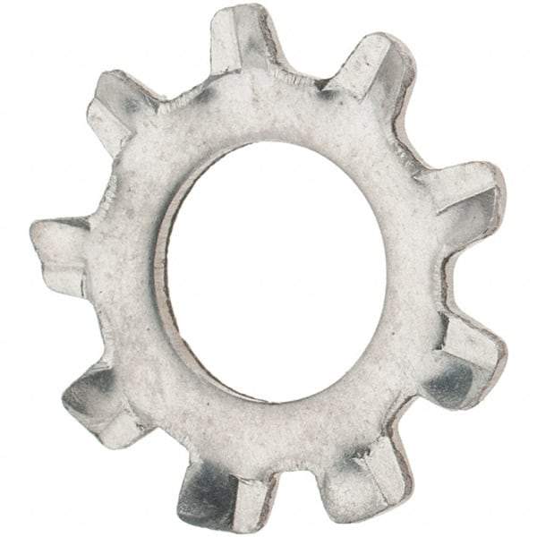 Value Collection - #12 Screw, 0.231" ID, Stainless Steel External Tooth Lock Washer - 0.475" OD, Grade 410 - Apex Tool & Supply