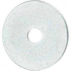 Value Collection - Steel Fender Flat Washer - 5/32" ID x 3/4" OD, 0.0312" Thick, Zinc-Plated Finish - Apex Tool & Supply