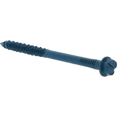 Value Collection - 1/4" Diam, 3-1/4" Length Under Head, Hex Drive, Concrete Screw & Masonry Fastener - Steel, Includes Drill Bit - Apex Tool & Supply