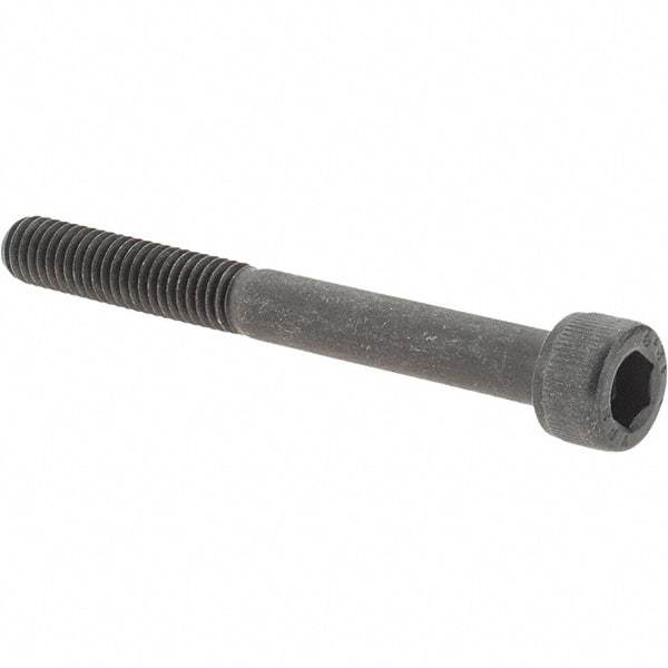 Value Collection - M6x1.00 Metric Coarse Hex Socket Drive, Socket Cap Screw - Grade 12.9 Alloy Steel, Black Oxide Finish, Partially Threaded, 55mm Length Under Head - Apex Tool & Supply
