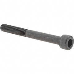 Value Collection - M6x1.00 Metric Coarse Hex Socket Drive, Socket Cap Screw - Grade 12.9 Alloy Steel, Black Oxide Finish, Partially Threaded, 55mm Length Under Head - Apex Tool & Supply