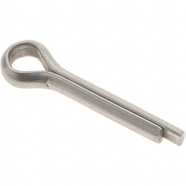 Value Collection - 3/16" Diam x 1" Long Extended Prong Cotter Pin - Grade 18-8, Uncoated, Stainless Steel - Apex Tool & Supply