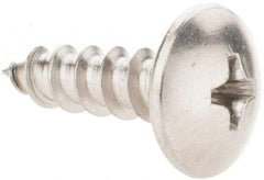 Value Collection - #10 Truss Head Phillips Sheet Metal Screw - Stainless Steel, 5/8" Length Under Head, Grade 18-8 - Apex Tool & Supply