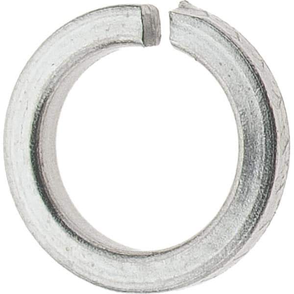 Value Collection - #6, 0.03" Thick High Collar Split Lock Washer - 18-8 Steel, Uncoated, 0.141" Min ID, 0.148" Max ID, 0.216" Max OD - Apex Tool & Supply