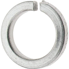 Value Collection - #6, 0.03" Thick High Collar Split Lock Washer - 18-8 Steel, Uncoated, 0.141" Min ID, 0.148" Max ID, 0.216" Max OD - Apex Tool & Supply