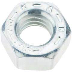 Value Collection - 5/16-18 UNC Steel Right Hand Hex Nut - 1/2" Across Flats, 17/64" High, Zinc Yellow Dichromate Finish - Apex Tool & Supply