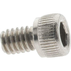 Value Collection - #8-32 UNC Hex Socket Drive, Socket Cap Screw - Grade 18-8 Stainless Steel, 1/4" Length Under Head - Apex Tool & Supply