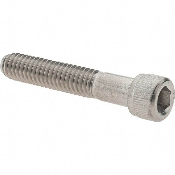 Made in USA - 5/16-18 UNC Hex Socket Drive, Socket Cap Screw - Grade 316 Stainless Steel, Uncoated, 1-3/4" Length Under Head - Apex Tool & Supply