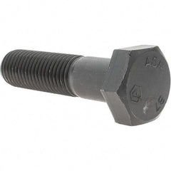 Value Collection - 1-8 Thread, 4" Length Under Head, Hex Head Bolt - Grade B7 Alloy Steel, Uncoated - Apex Tool & Supply