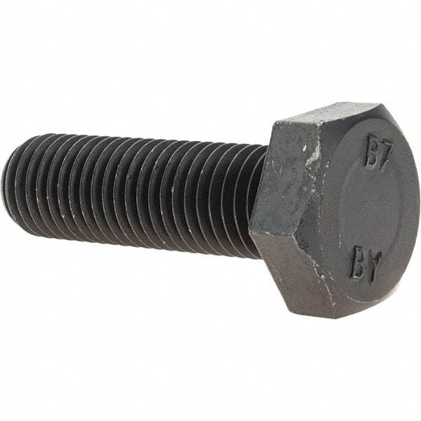 Value Collection - 3/4-10 Thread, 2-1/2" Length Under Head, Hex Head Bolt - Grade B7 Alloy Steel, Uncoated - Apex Tool & Supply