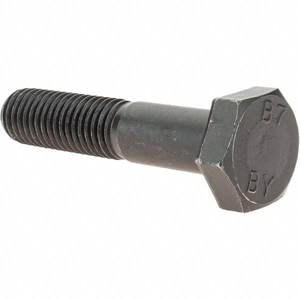 Value Collection - 5/8-11 Thread, 3" Length Under Head, Hex Head Bolt - Grade B7 Alloy Steel, Uncoated - Apex Tool & Supply