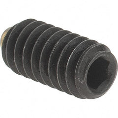 Value Collection - 1/4-20 UNC, 1/2" Length of Thread, Soft Tip Point Set Screw - Grade 8 Alloy Steel - Apex Tool & Supply