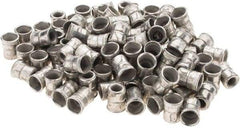 Value Collection - #10-32 UNF, Cadmium-Plated, Steel Knurled Rivet Nut Inserts - 0.03" to 0.09" Grip, 9/32" Drill Size, 0.36" Body Diam - Apex Tool & Supply