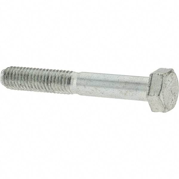 Value Collection - M5x0.80mm Metric Coarse, 35mm Long Hex Head Cap Screw - Partially Threaded, Grade 10.9 Steel, Zinc-Plated Finish, 8mm Hex - Apex Tool & Supply