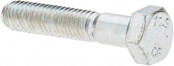 Value Collection - M5x0.80mm Metric Coarse, 25mm Long Hex Head Cap Screw - Fully Threaded, Grade 10.9 Steel, Zinc-Plated Finish, 8mm Hex - Apex Tool & Supply