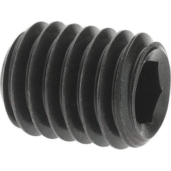 Value Collection - M8x1.25 Metric Coarse, 10mm OAL, Cup Point Set Screw - Grade 14.9 (45H) Alloy Steel, 4mm Key - Apex Tool & Supply