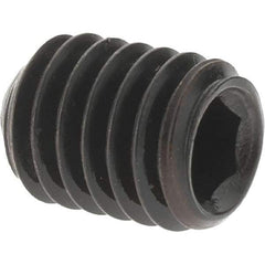 Value Collection - M6x1.00 Metric Coarse, 8mm OAL, Cup Point Set Screw - Grade 14.9 (45H) Alloy Steel, 3mm Key - Apex Tool & Supply