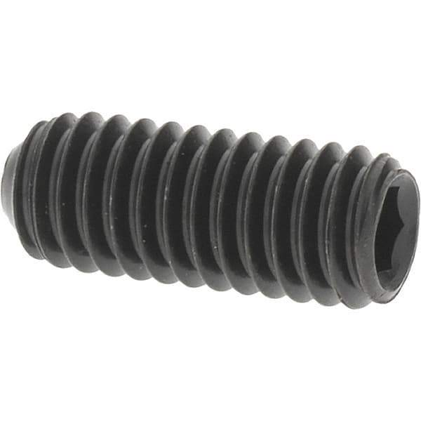Value Collection - M4x0.70 Metric Coarse, 10mm OAL, Cup Point Set Screw - Grade 14.9 (45H) Alloy Steel, 2mm Key - Apex Tool & Supply
