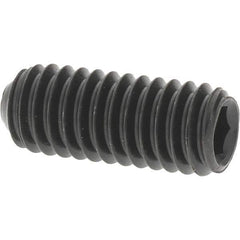 Value Collection - M4x0.70 Metric Coarse, 10mm OAL, Cup Point Set Screw - Grade 14.9 (45H) Alloy Steel, 2mm Key - Apex Tool & Supply