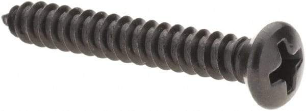 Value Collection - #8 Oval Head Phillips Sheet Metal Screw - Steel, 1-1/4" OAL, AISI 1016, ANSI/ASME B18.6.4, ASME B18.6.3 & SAE J933, Grade 1016-1024 - Apex Tool & Supply