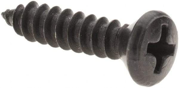 Value Collection - #8 Oval Head Phillips Sheet Metal Screw - Steel, 3/4" OAL, AISI 1016, ANSI/ASME B18.6.4, ASME B18.6.3 & SAE J933, Grade 1016-1024 - Apex Tool & Supply