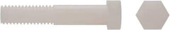 Electro Hardware - 1/2-13, 1-3/4" Long Hex Head Cap Screw - Partially Threaded, Grade 6/6 Nylon, Uncoated - Apex Tool & Supply