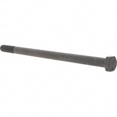 Value Collection - 1/2-13 UNC, 9" Length Under Head Hex Head Cap Screw - Partially Threaded, Grade 5 Steel, Uncoated, 3/4" Hex - Apex Tool & Supply