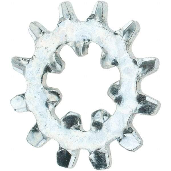 Value Collection - #10 Screw, Steel Internal Tooth Lock Washer - Zinc-Plated, Grade 2 - Apex Tool & Supply