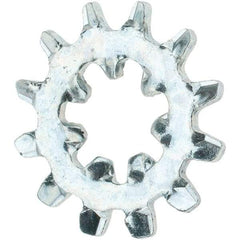 Value Collection - #10 Screw, Steel Internal Tooth Lock Washer - Zinc-Plated, Grade 2 - Apex Tool & Supply