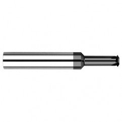 0.1800″ Cutter Diameter × 0.7500″ (3/4″) Reach Carbide Single Form 1/4″ Thread Milling Cutter, 4 Flutes, Amorphous Diamond Coated - Apex Tool & Supply
